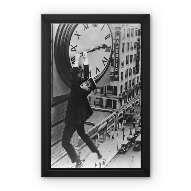 Harold Lloyd - The Silent Comedy Framed Canvas