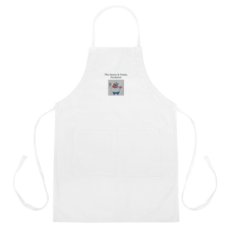 The Pasta and The Sauce Embroidered Apron