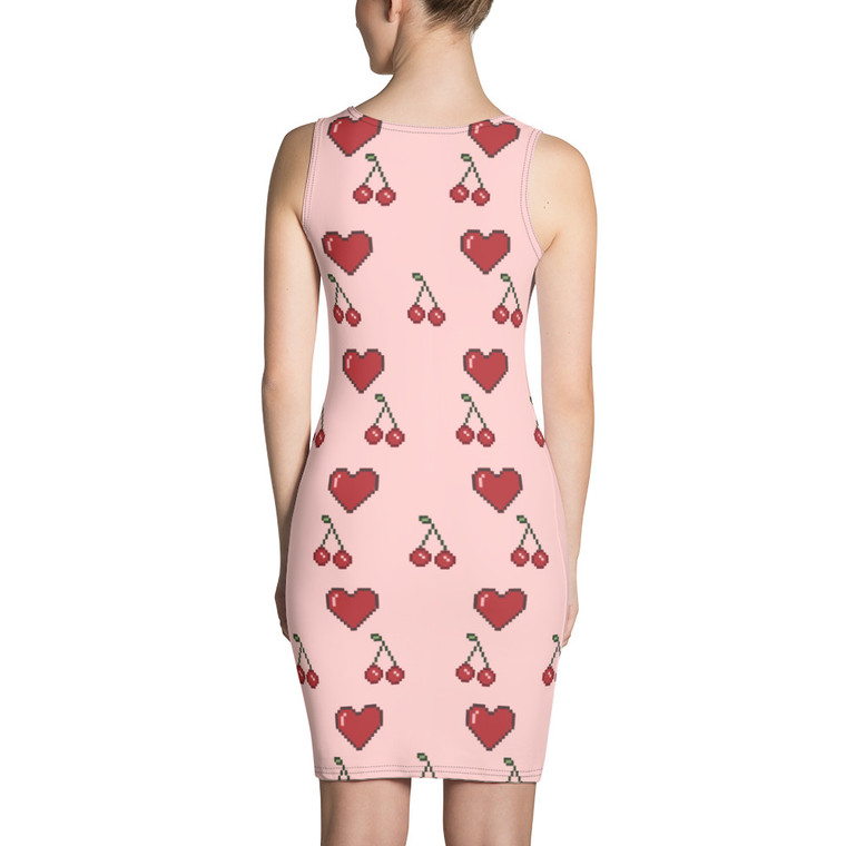 Cosmo Cherry Heart Sherbet Sublimation Cut & Sew Dress