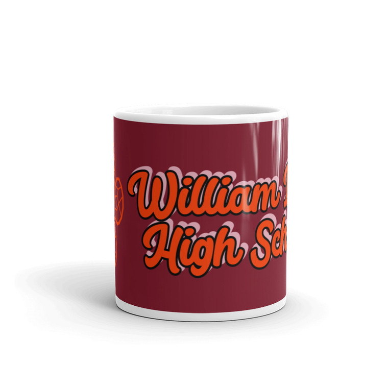 William Byrd High School White glossy mug