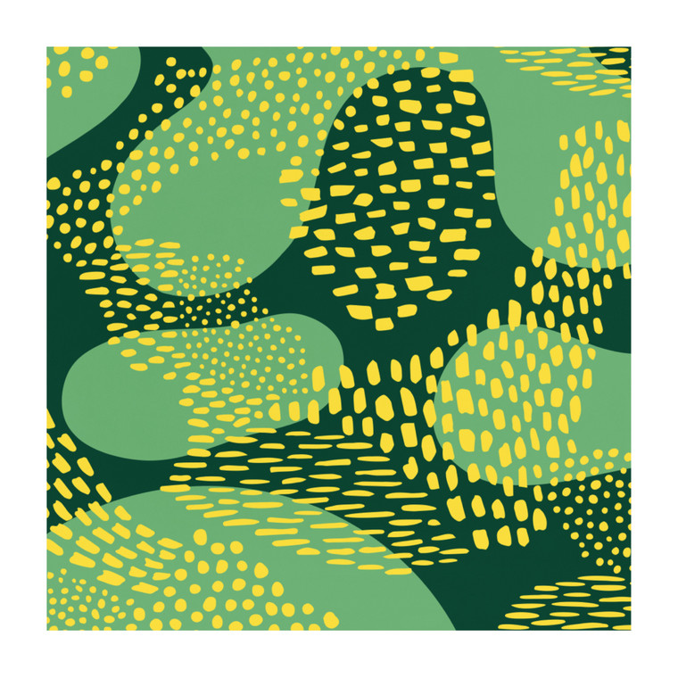 Green Abstract Pattern Recycled polyester fabric