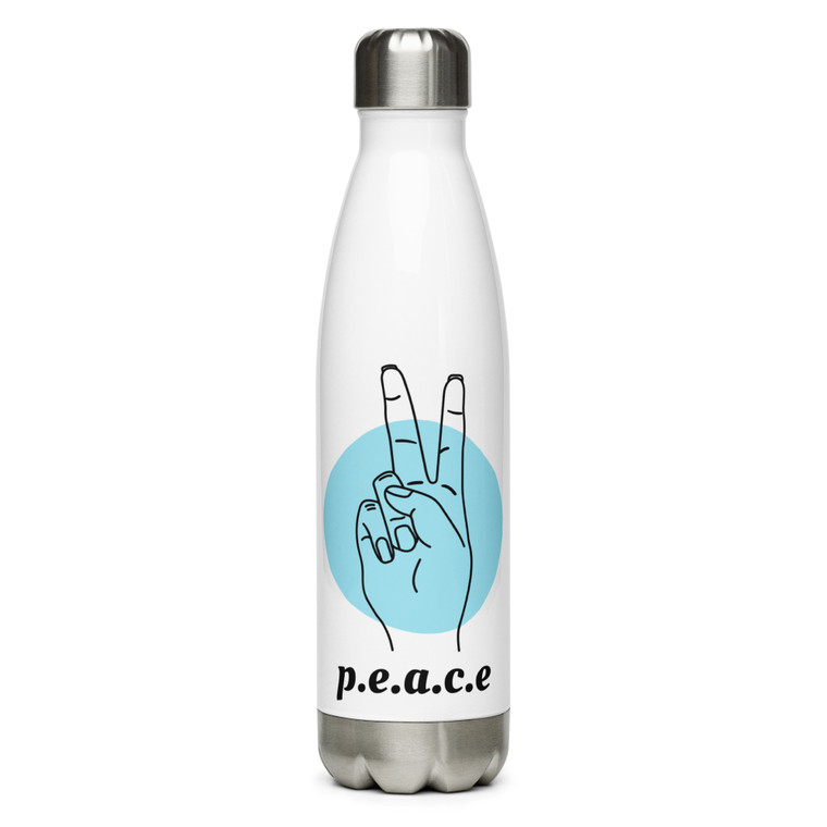 P.E.A.C.E. Stainless Steel Water Bottle