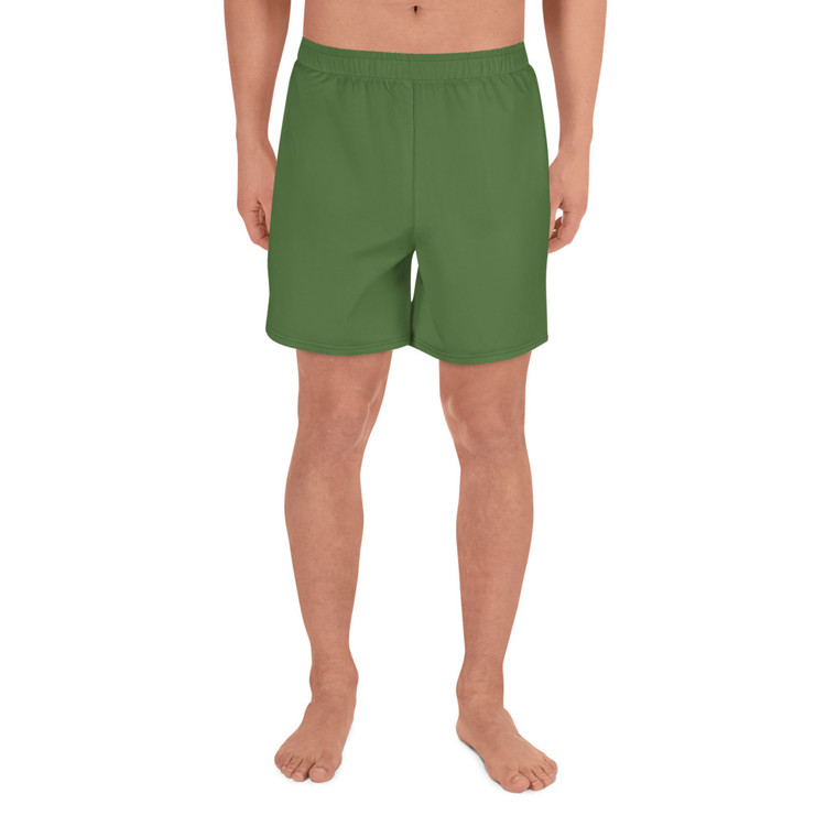 Fern Green Men's Athletic Long Shorts