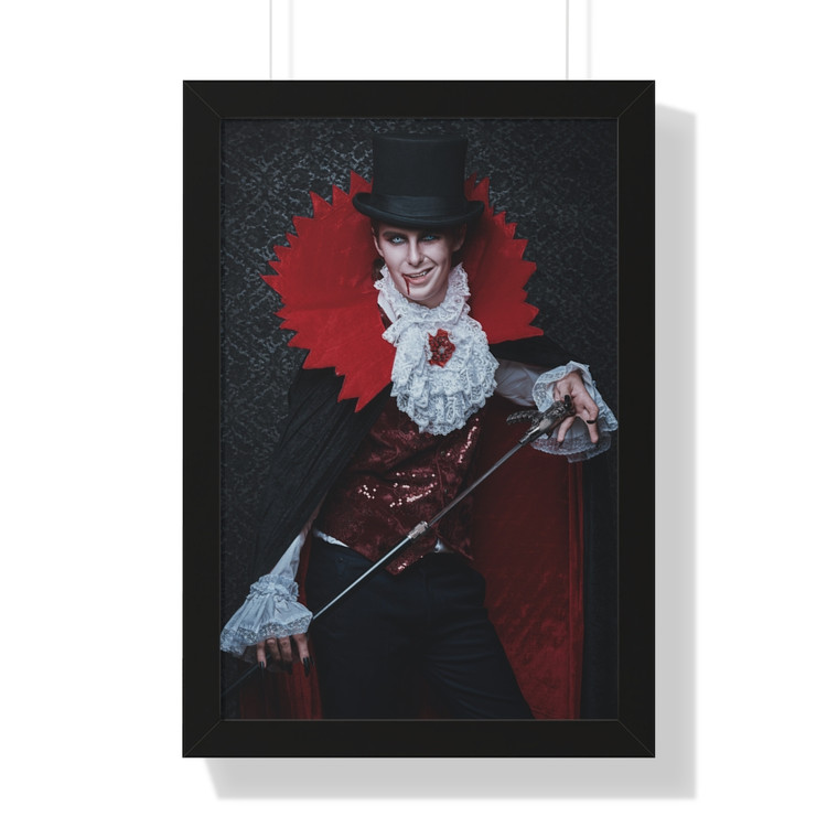 Sexy Dracula Framed Vertical Poster