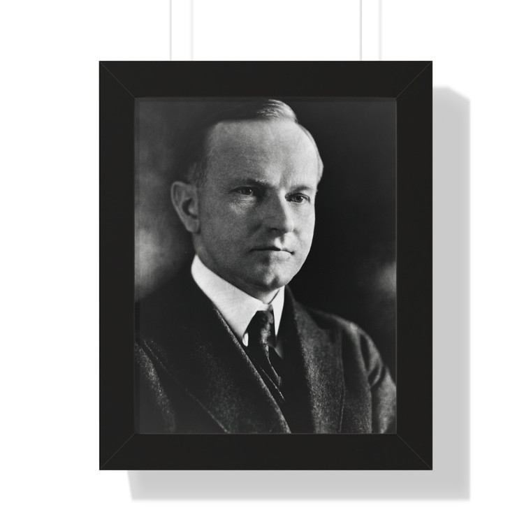 President Calvin Coolidge Framed Vertical Poster