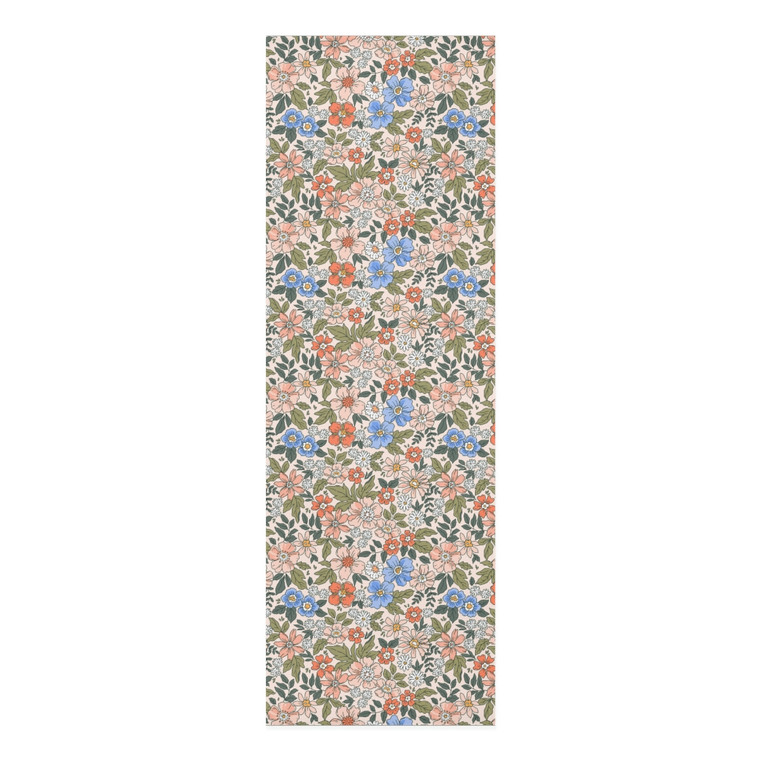 Elegant Floral Foam Yoga Mat