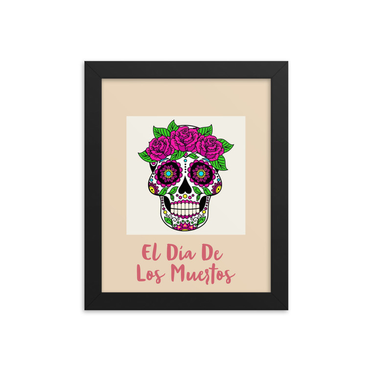 El Día De Los Muertos Framed poster