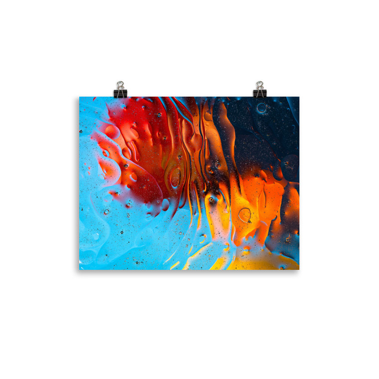 Abstract Underwater Poster