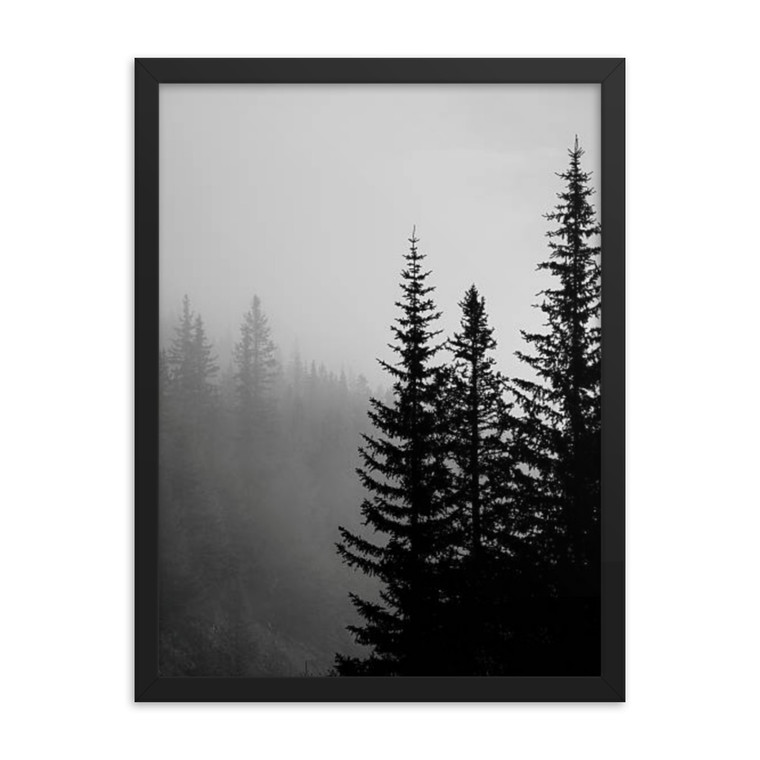 Early Morning Mountain Fog Framed poster