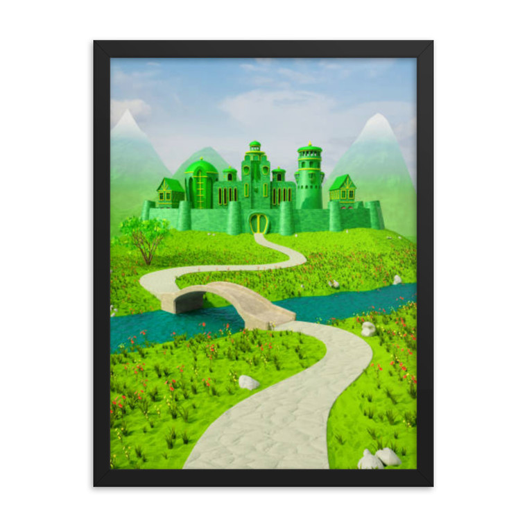 The Emerald City Framed poster