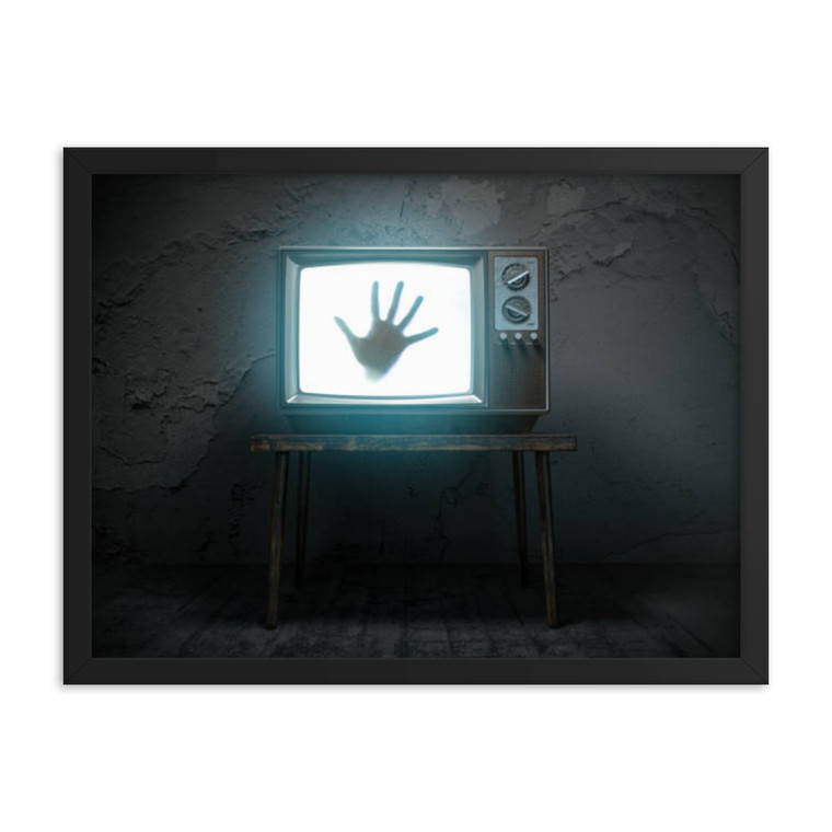 Ghost In The Television Framed poster