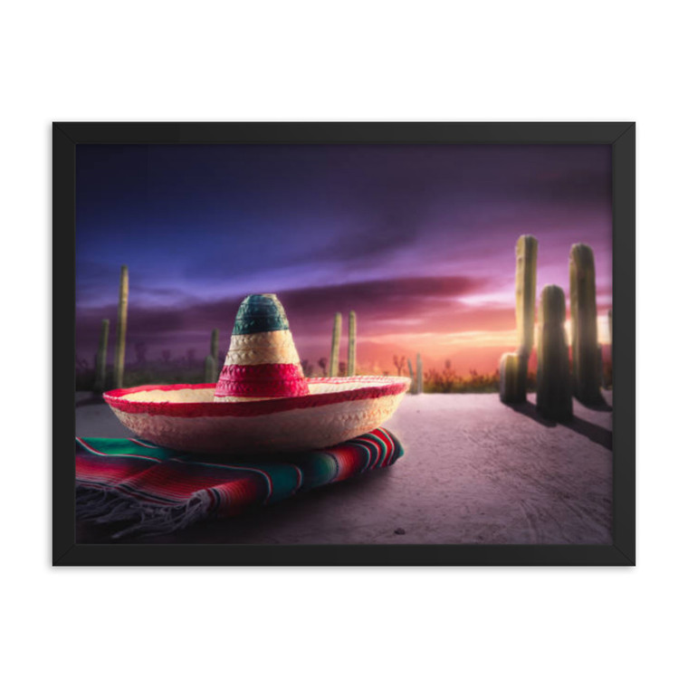 Mariachi Sunset Framed poster