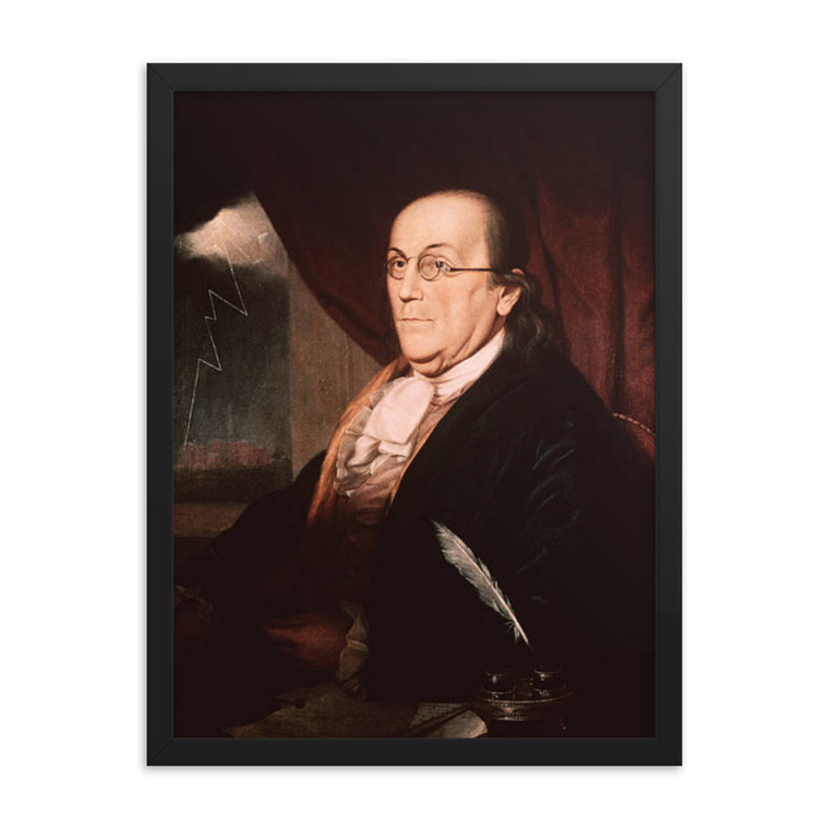 Benjamin Franklin (Color Painting) Framed poster