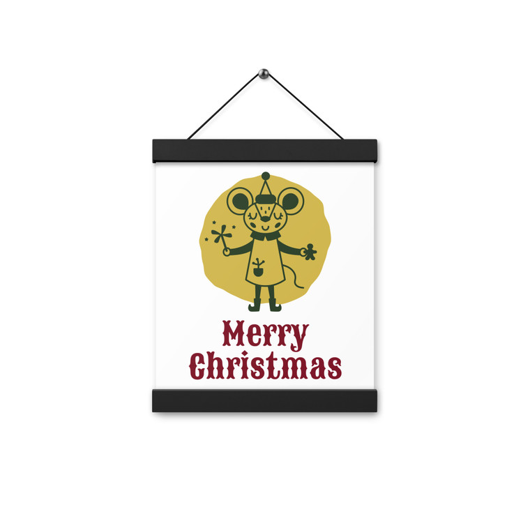 Merry Christmas Poster with hangers