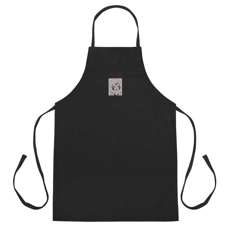 This Is Momma's Kitchen Embroidered Apron