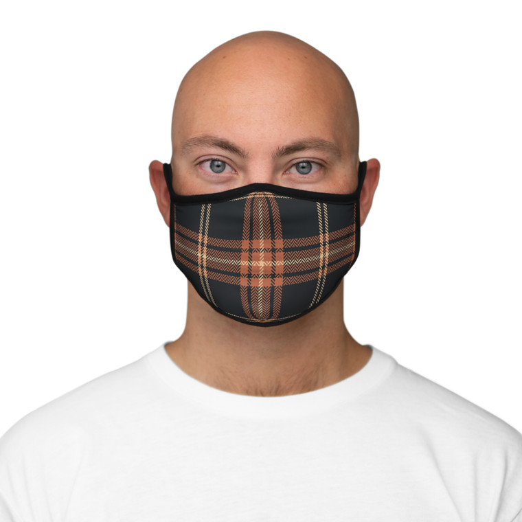 Stylish Plaid Fitted Face Mask - Comfortable & Fashionable Protection