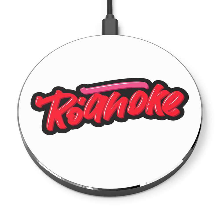 Roanoke, Virginia Wireless Charger - Fast Charging Pad with Bold Design for Home & Office