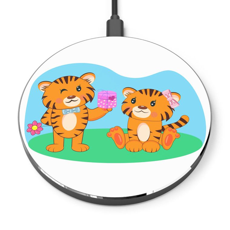 Cute Tiger Wireless Charger - Fast Charging Pad for Kids and Animal Lovers