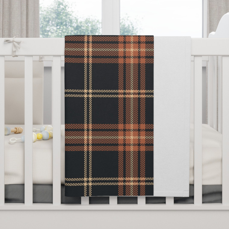Plaid Soft Fleece Baby Blanket | Cozy Nursery Decor & Perfect Baby Gift