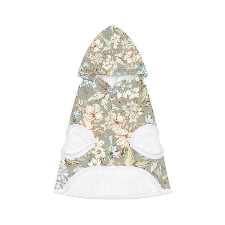 Floral Pet Hoodie - Stylish Cozy Dog Sweater for All Seasons