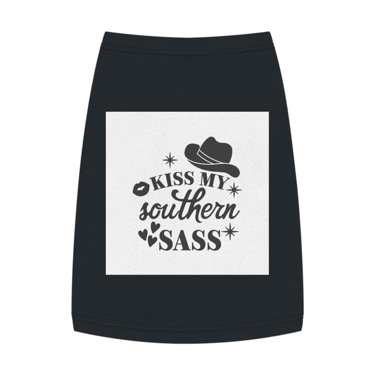 Kiss My Southern Sass Pet Tank Top - Stylish Southern-Inspired Apparel for Pets