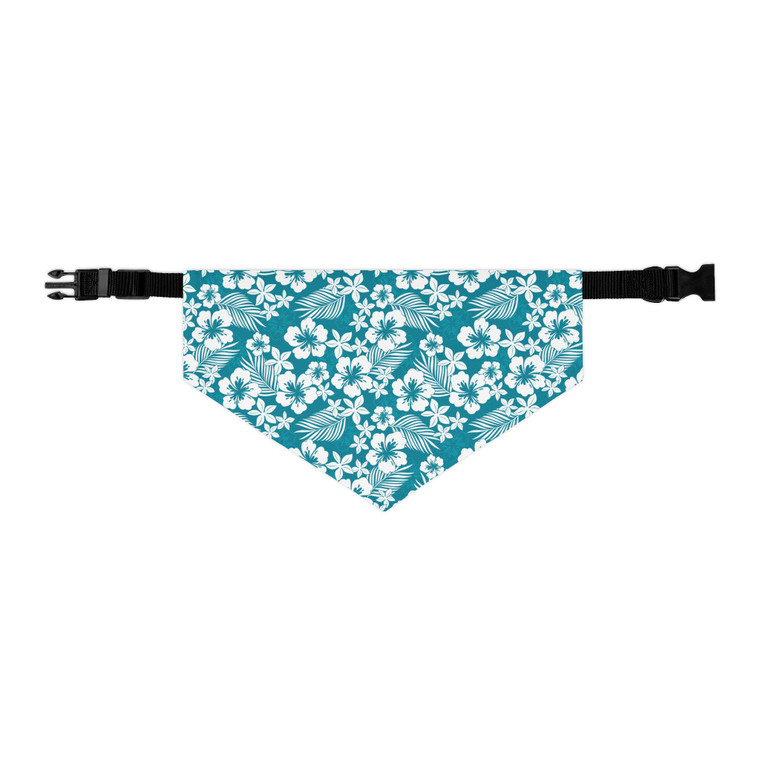 Tropical Floral Pet Bandana Collar - Adjustable Dog Accessory for Summer Adventures