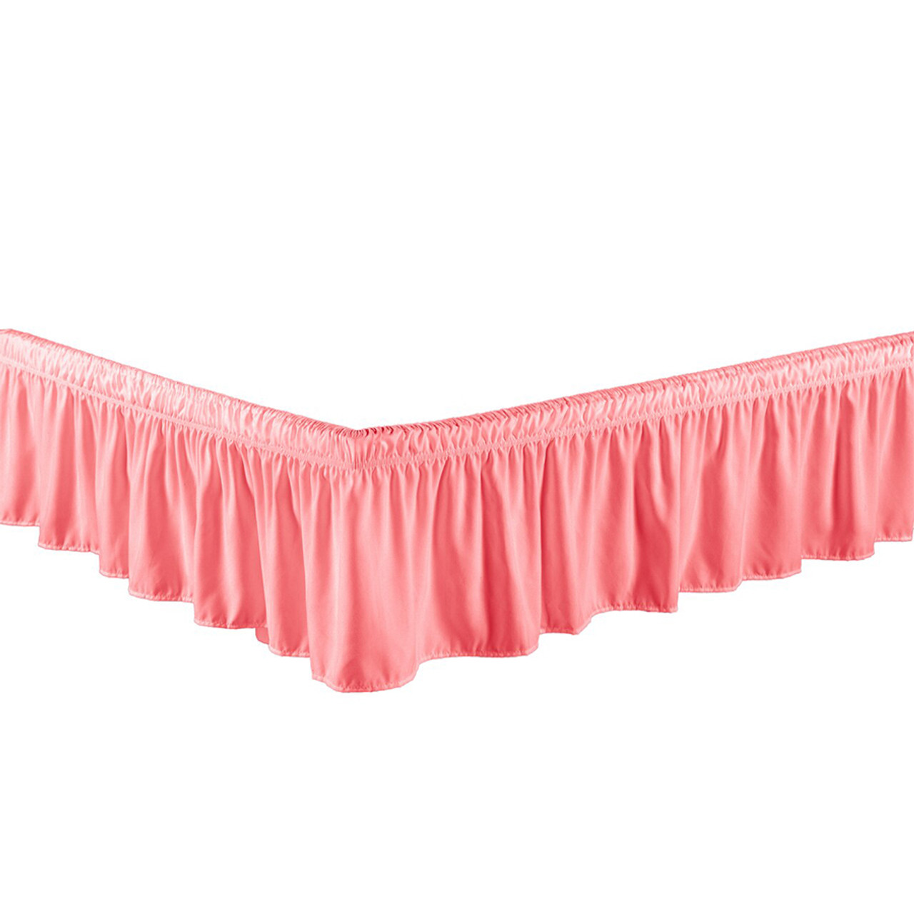 Pink Bed Skirt Dust Ruffle 100% Brushed Microfiber with 14” Drop in USA, California, New York, New York City, Los Angeles, San Francisco, Pennsylvania, Washington DC, Virginia, Maryland