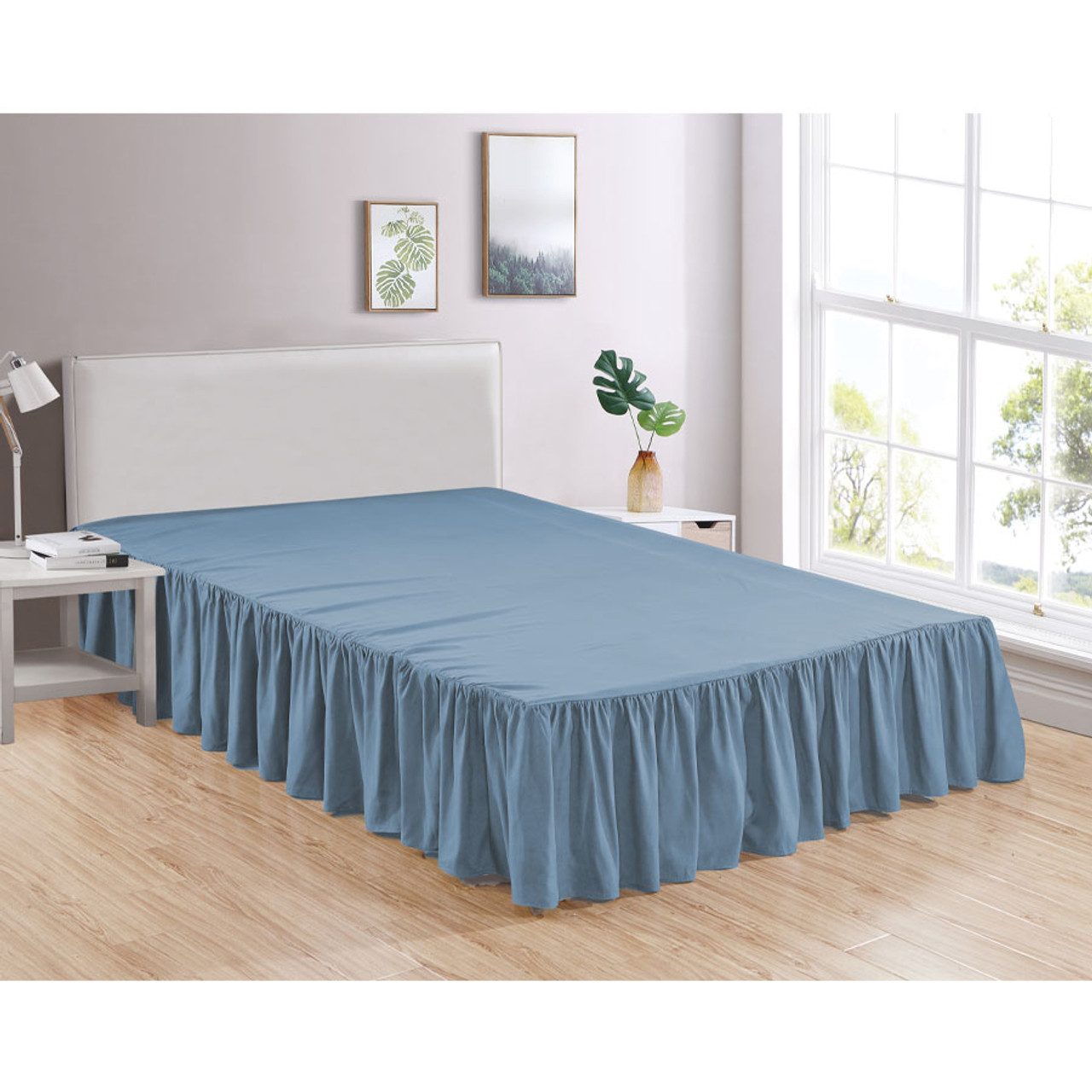 Bed Skirt Soft Dust Ruffle 100% Brushed Microfiber with 14” Drop