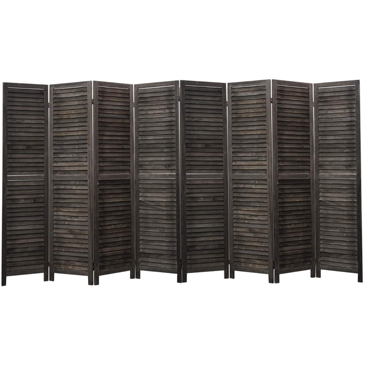 4, 6, 8 Panel Room Divider Full Length Wood Shutters Black in USA, California, New York, NY City, Los Angeles, San Francisco, Pennsylvania, Washington DC, Virginia, Maryland