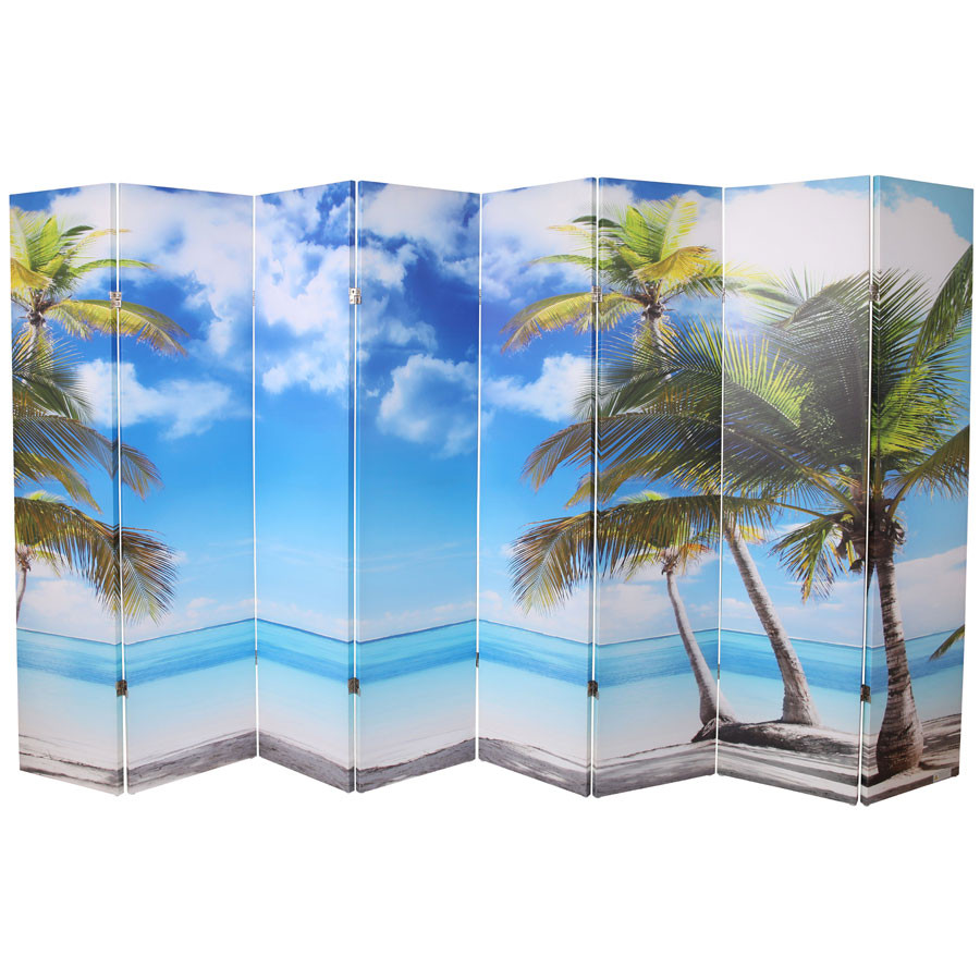 Room Screen Divider Digital Print Beach - Thumbnail 2