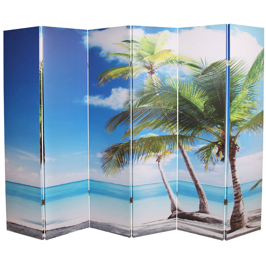 Room Screen Divider Digital Print Beach - Thumbnail 4