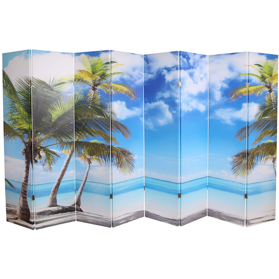 Room Screen Divider Digital Print Beach - Thumbnail 3