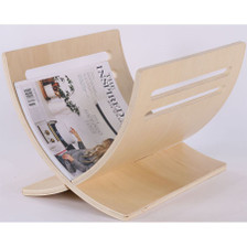 Solid Wood Magazine Holder, Natural Color Solid Wood Magazine Holder, Natural Color