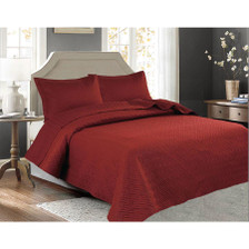 3 PC Squared Stitched Pinsonic Reversible Oversized Bedspread 3 PC Squared Stitched Pinsonic Reversible Oversized Bedspread