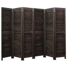 4, 6, 8 Panel Room Divider Full Length Wood Shutters Black in USA, California, New York, New York City, Los Angeles, San Francisco, Pennsylvania, Washington DC, Virginia and Maryland
