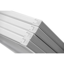 Room Divider Privacy Screen Lattice Design White Finish