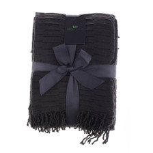 Flannel Throw Blanket with Fringe