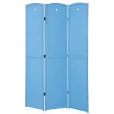 Room Divider 3 Panel Solid Wood Blue Room Divider 3 Panel Solid Wood Blue