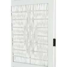 4 Panel Room Divider Wicker White or Brown Color