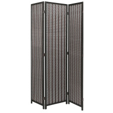 3 panels Room Divider Screen Bamboo Weave  Insert