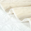 3 PC Shell & Seahorse Stitched Pinsonic Reversible Oversized Bedspread White Color