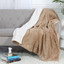 Soft Plush Throw Velour Fleece & Faux Fur 