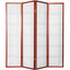 Room Divider Double Cross Design Cherry Color 