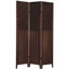 Room Divider 3 Panel Solid Wood Espresso or White Finish