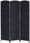 3 Panel Room Divider Privacy Screen Diamond Weave Fiber