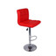 Set of 2 Adjustable Swivel Bar Stools  Red Color