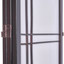 Room Divider Double Cross Design Espresso Color