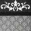 3 Panel Solid Wood and Canvas Screen Room Divider, Black Color with Decorative Cutouts and Tree Designs