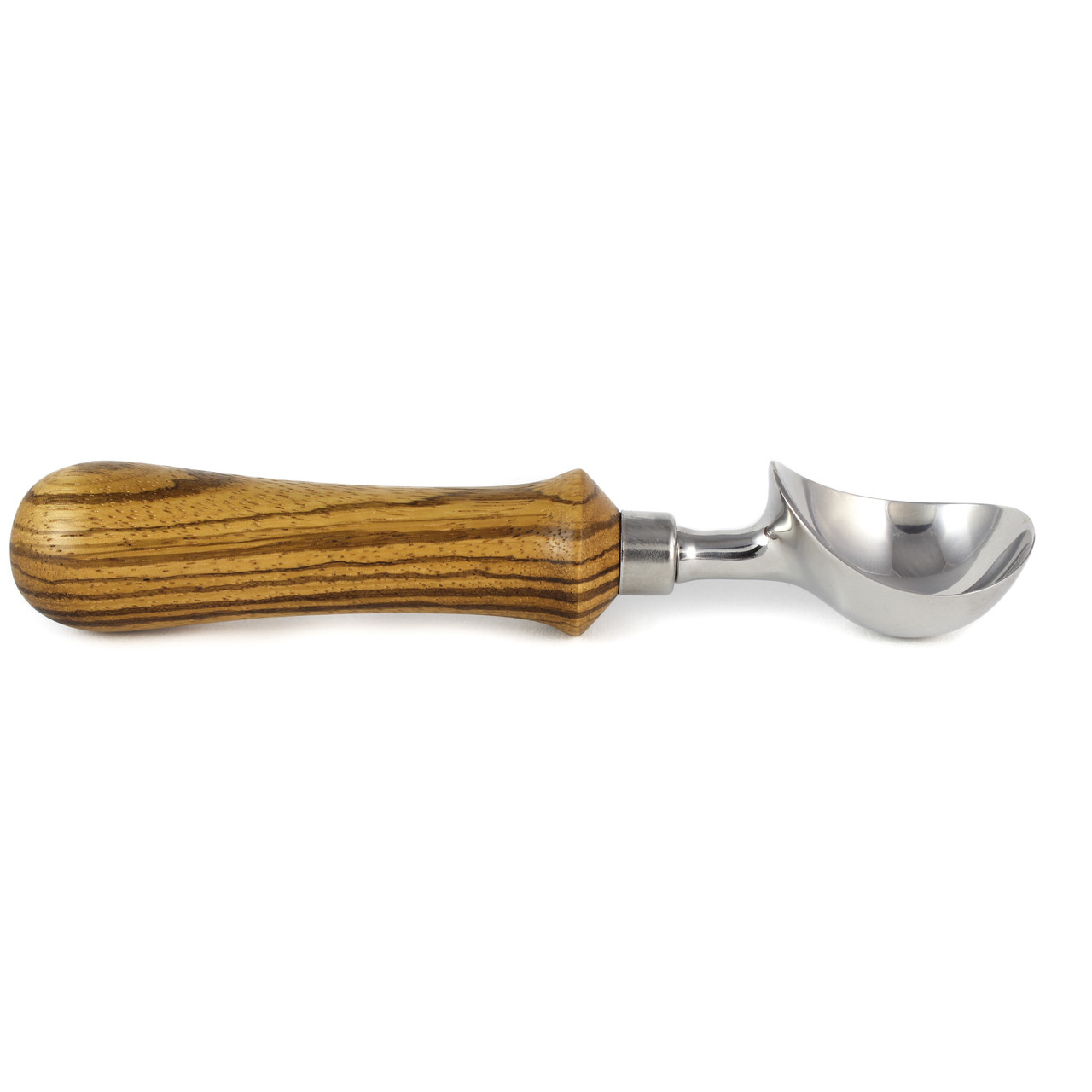 4 Wooden Grain Stainless Steel Ice Cream Scoop Tools for Cupcakes