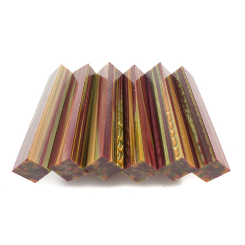 acrylic pen blank red agate